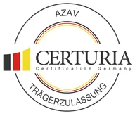 AZAV-Trägerzulassung - Zertifizierungssiegel CERTURIA Certification Germany