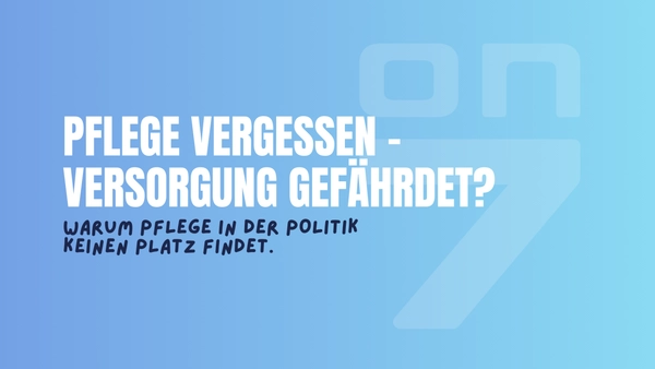 Banner Pflege vergessen